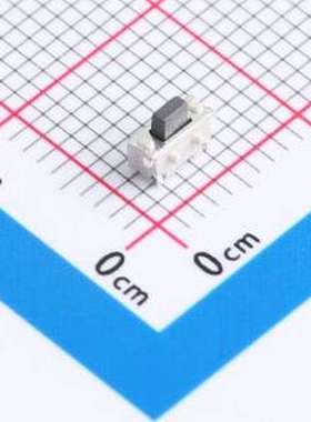 THAM04-ABB2-R 轻触开关 2X4/贴片/1.8H/180g/白底黑钮/带柱/双簧