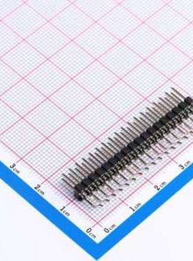 PZ254-2-18-WS 排针 2x18P 间距:2.54mm 方针 卧贴 黑色 SMD,P=2.