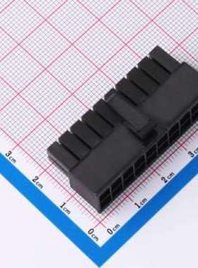 ZX-5557-4.2-2-10P-HGJK 胶壳(线对板/线对线) 2x10P 4.2mm P=4.2