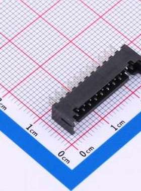 IPCW207W2BNB01V 线对板针座 2x11P 间距:2mm 直插 黑色 插件,P=2