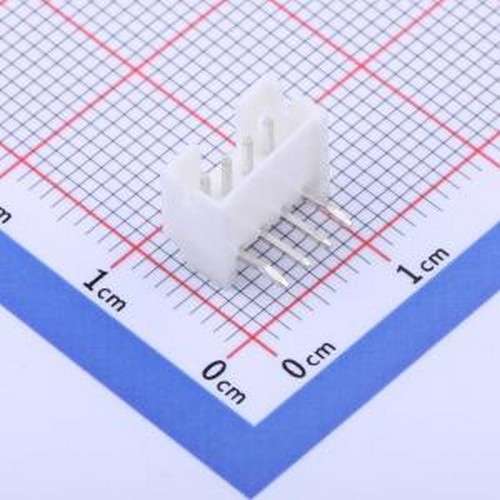 IPCW200W14NW01R 线对板针座 1x4P 间距:2mm 弯插 系列:PH 弯插,P