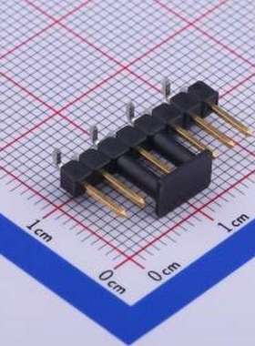 1241150-8 排针 间距:2.54mm 1x8P 弯插 方针 弯插,P=2.54mm(交错