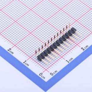 排针 1x12P 弯插 12I P=2mm 方针 C40D28 2mm X4611WR 间距