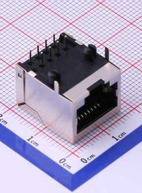 RC00994 以太网连接器(RJ45 RJ11) 弯插 不带LED 插件