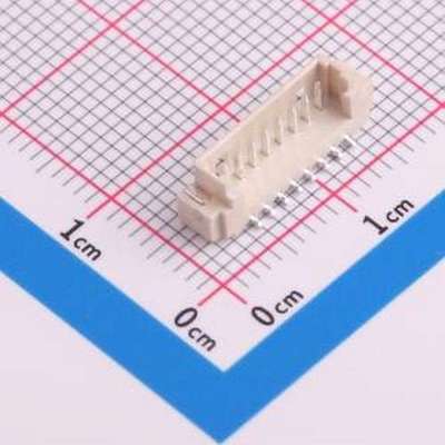 HCZZ0015G-8 线对板针座 1x8P 间距:1.25mm 立贴 SMD,P=1.25mm