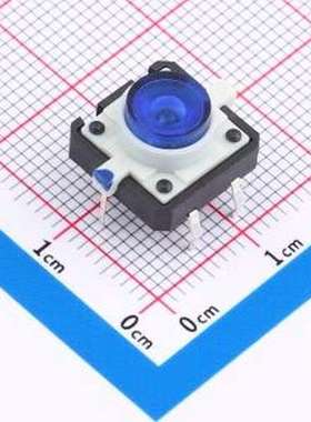 TS1273CJ-B 轻触开关 带灯开关 蓝色12.0mm*12.0mm 插件