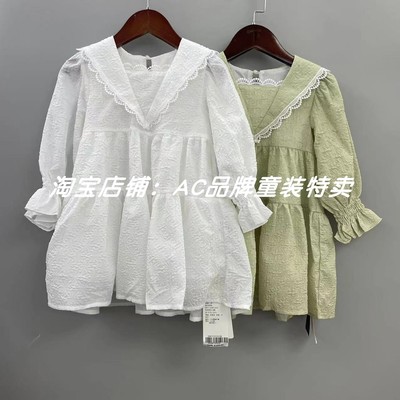 1867春夏季薄款长袖连衣裙90.11.12.13.14.15