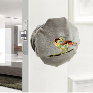 新款绒面圆形门把手套保暖拉手保护套防撞防静电房门球形锁拉手套