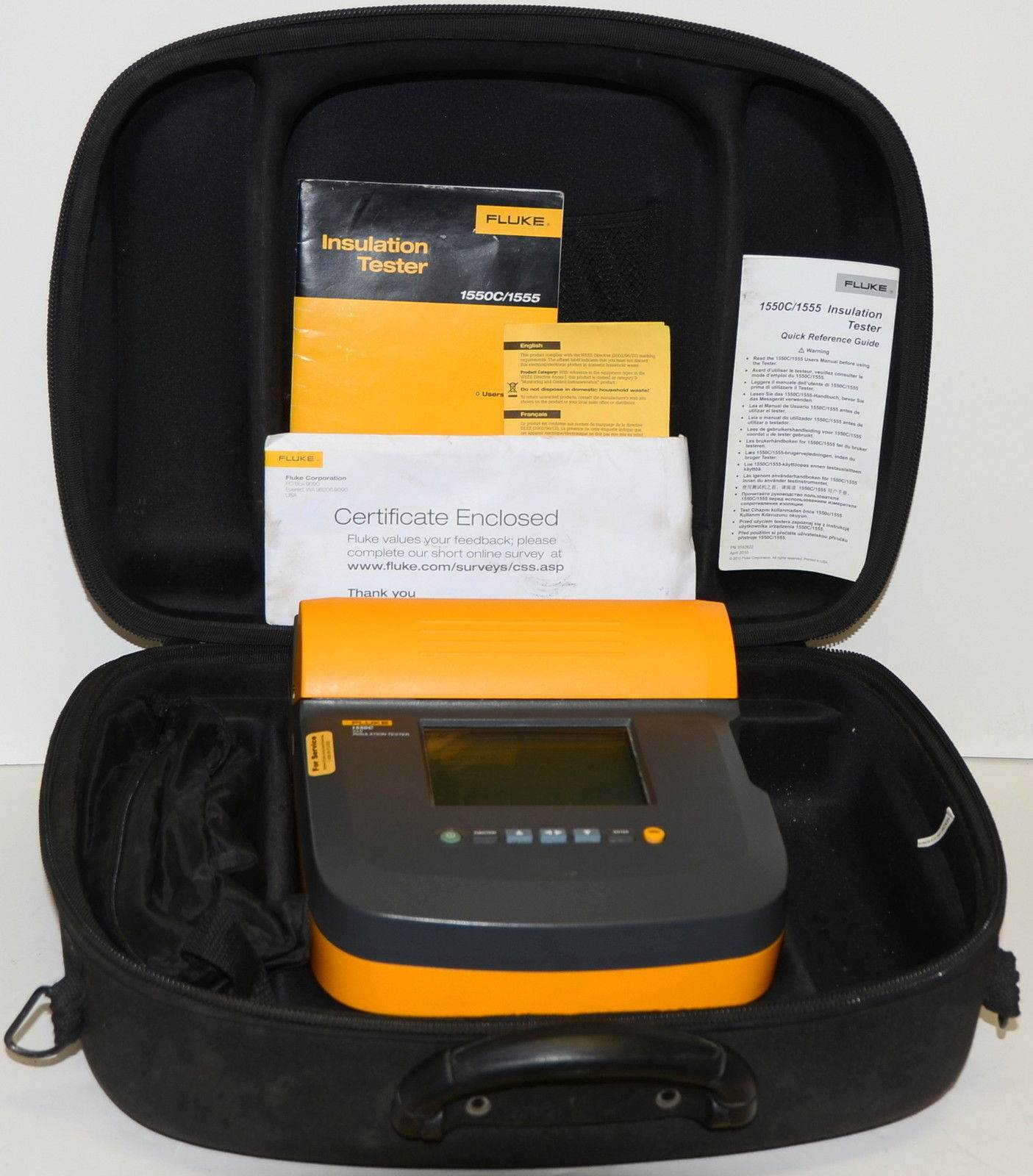 福禄克fluke 1550c 1555绝缘电阻测试仪 f1550c f1555兆欧表摇表