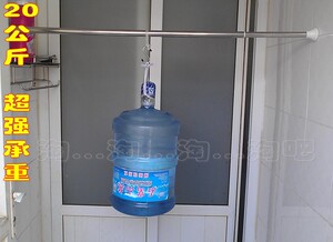 包邮加厚不锈钢弹簧伸缩杆浴帘杆 晾衣杆撑杆涨窗帘杆免打孔安装