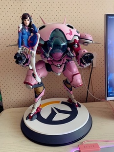 暴雪官方游戏周边守望先锋D.Va雕像超大型手办人偶模型