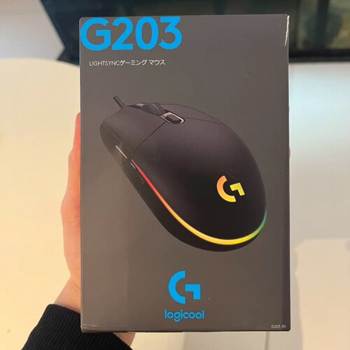 全新正品罗技有线光电鼠标G203 6个可编程超轻电竞游戏鼠标