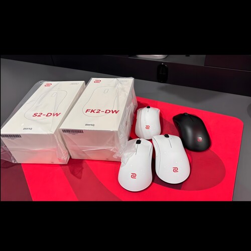 现货正品卓威 U2DW S2DW EC1 2 3 DW 白色镜面版 无线电竞鼠标