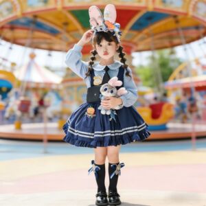 朱迪兔子警官服装儿童衣服cos女童疯狂动物城迪士尼洛丽塔套装女