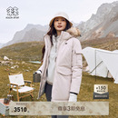 KOLON SPORT可隆鹅绒羽绒衣防水防风保暖外套男女中量毛领羽绒服