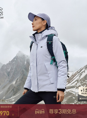 KOLON SPORT可隆MIST轻量羽绒服短款防水外套防风男女鹅绒服