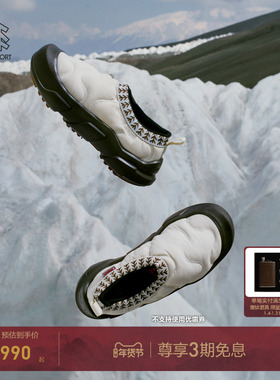 KOLON SPORT可隆户外休闲鞋女士防泼水保暖P棉V底PUFFY BED营地鞋