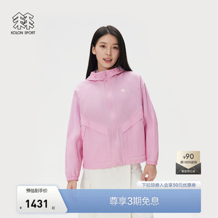 KOLON 女士夹克户外露营皮肤衣 SPORT可隆防晒衣防泼水UPF50