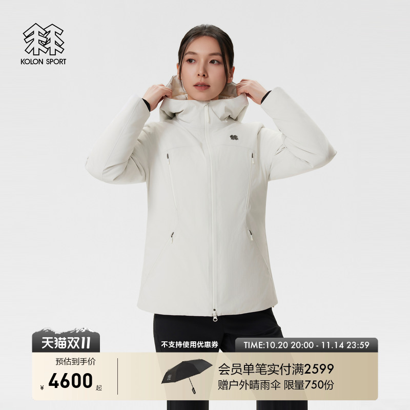 KOLON SPORT可隆冲锋衣2级防水防风透湿耐磨GTX ROCKDOWN羽绒衣