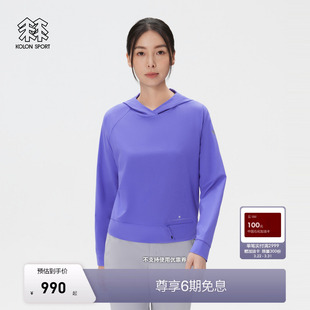 T恤 DOT连帽长袖 KOLON SPORT可隆吸湿速干T恤吸湿排汗女士AIR