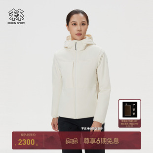 KOLON SPORT可隆保暖棉衣防泼水防风耐磨P棉女士中间层棉服夹克