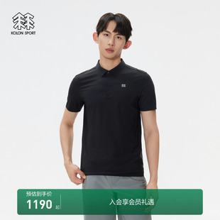 弹力针织保罗衫 KOLON 接触凉感短袖 防晒UPF50 SPORT可隆POLO男士