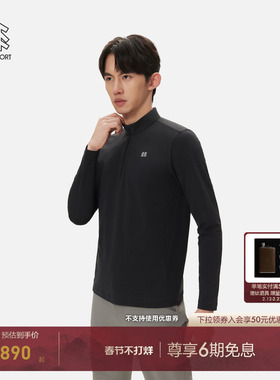 KOLON SPORT可隆吸湿速干T恤男女S-FUNCTIONAL半拉链长袖T恤