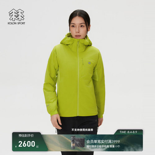 KOLON SPORT可隆棉衣P棉女士金标PRIMALOFT LIGHT棉服夹克外套