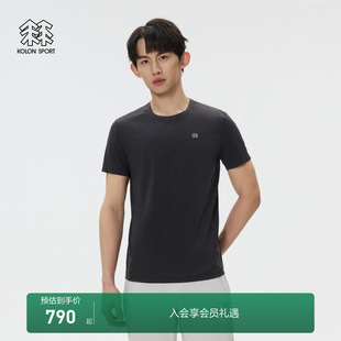 T恤轻量接触凉感防晒UPF50 圆领短袖 上衣 SPORT可隆男士 KOLON
