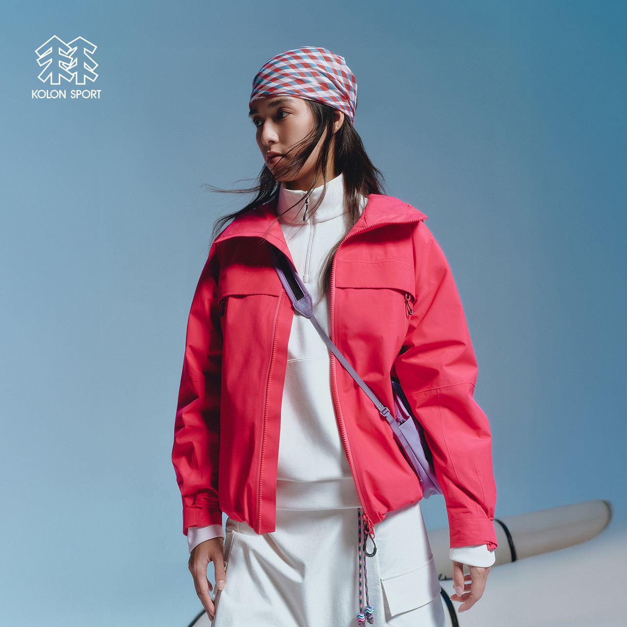 KOLON SPORT可隆冲锋衣2级透湿男女GLADE WHISPER GTX 2L防水夹克
