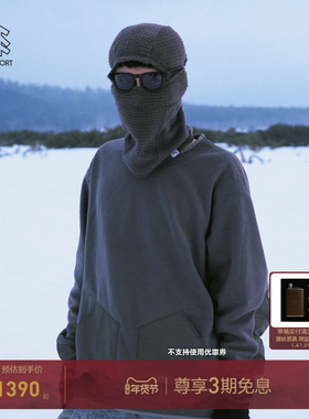 KOLON SPORT可隆抓绒衣男女同款COMFY联名秋冬圆领宽松卫衣