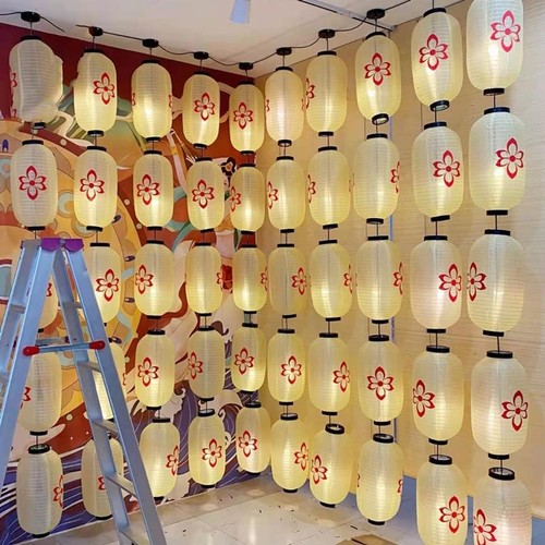 古风灯笼串悬挂定制diy