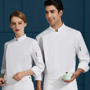 星级酒店高端会所厨师长工作服短袖行政总厨烹饪大师大厨烘焙西点