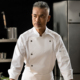 厨师工作服男长袖 主厨透气酒店餐饮高端厨师长工作服高档厨房厨衣