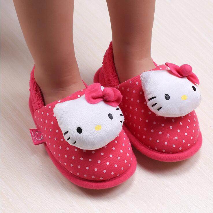 Chaussons enfants en autre HELLO KITTY pour hiver - semelle autre - Ref 986753 Image 4