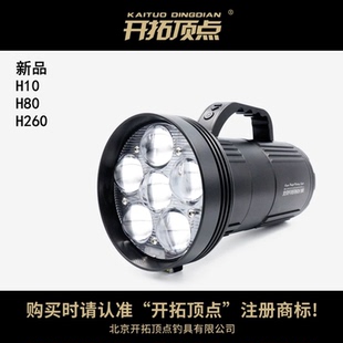 开拓顶点新品H260白蓝双光源H10 H80黑坑钓灯垂钓夜钓灯钓鱼灯