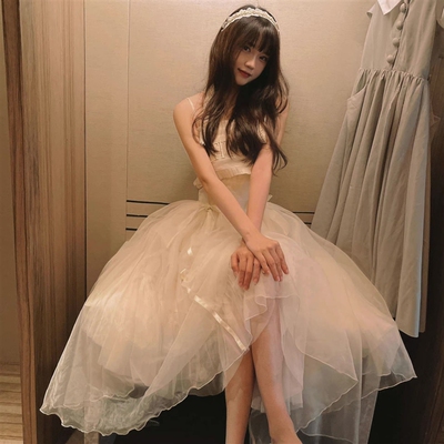 全款现货 宝石芭蕾洛丽塔jsk裙小宝石Lolita花嫁法式吊带礼服裙