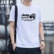 印花宽松休闲男圆领体恤衫 JEEP 2026薄款 t恤男夏季 SPIRIT纯棉短袖