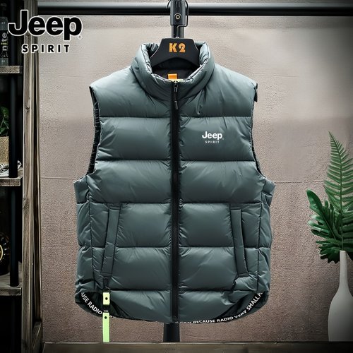 JEEP吉普防风保暖秋冬季羽绒马甲