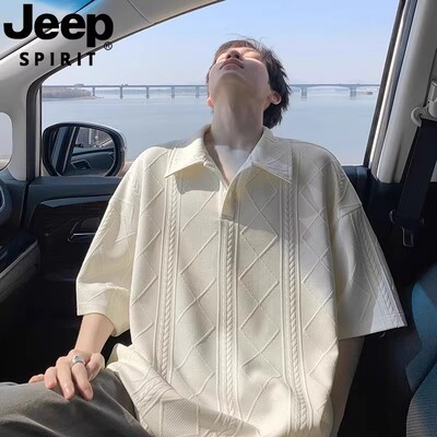 JEEPSPIRIT吉普短袖麦穗纹