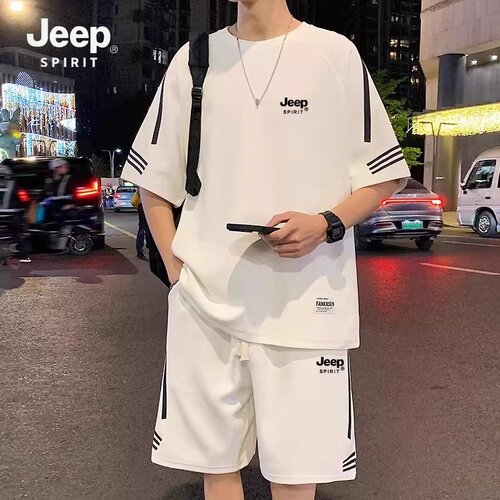 JEEPSPIRIT吉普舒适短袖短裤套装