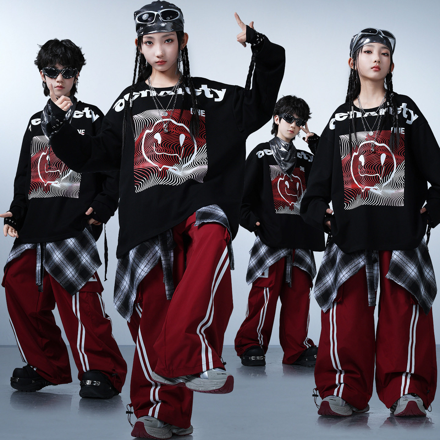 儿童街舞爵士舞嘻哈hiphop演出服