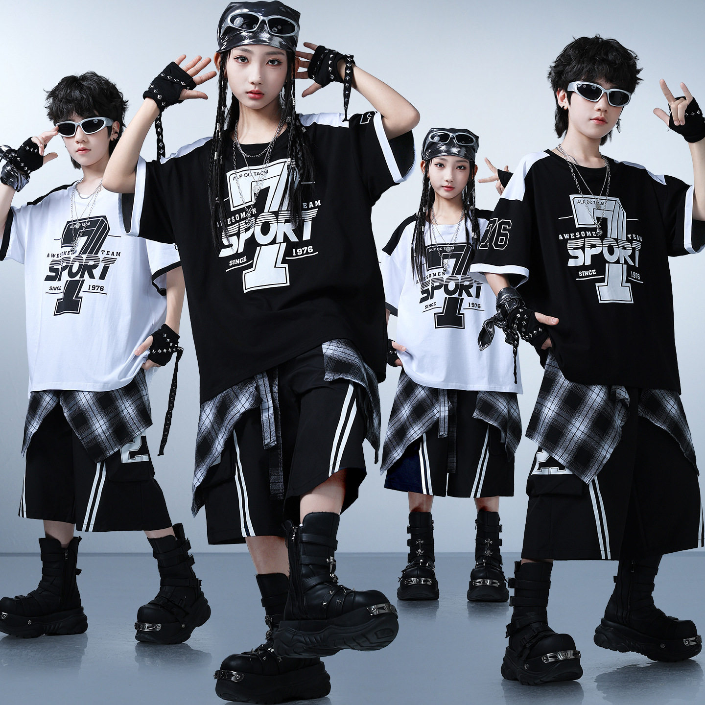 儿童街舞嘻哈hiphop演出服套装