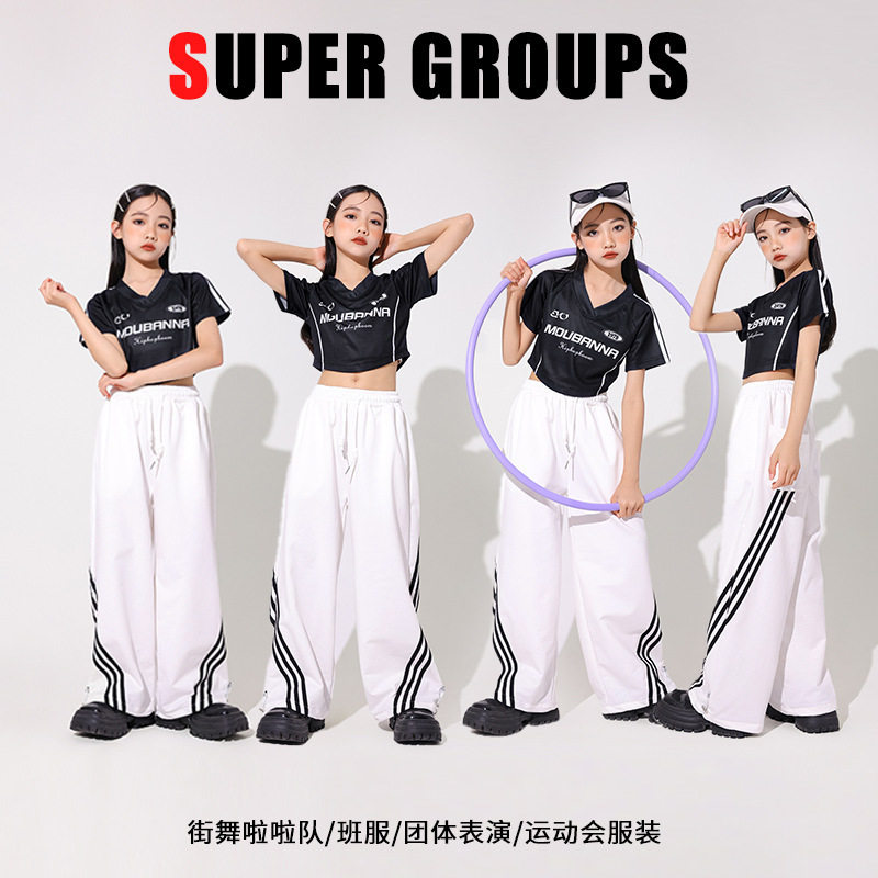 儿童街舞演出服jazz速干班服