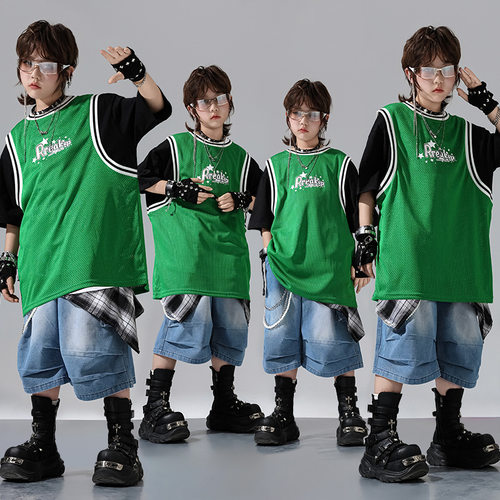 街舞潮服套装儿童演出服
