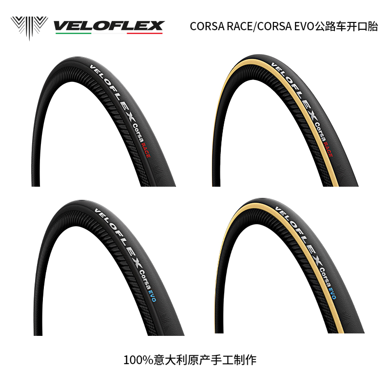 意大利VELOFLEX公路车外胎开口胎