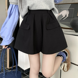 遮肚子显瘦高腰A字西装 高级感花苞裙裤 半身裙大码 新款 短裙 女秋季