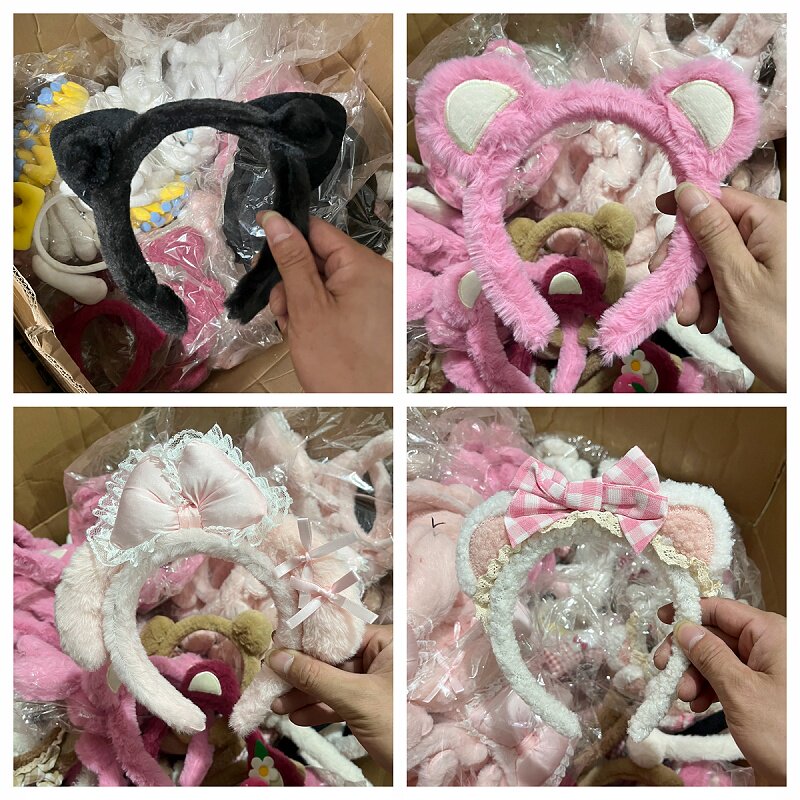 满30包邮随机10个卡通成品发箍