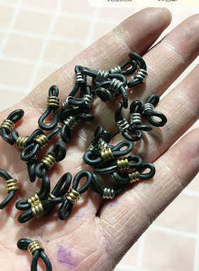 满30包邮100克黑色8字硅胶眼睛链材料