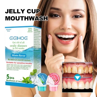 Odour Clean Mouth Tobacco Stains Cup Jelly Mouthwash